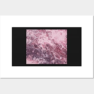 Texture pink marble structure Posters and Art